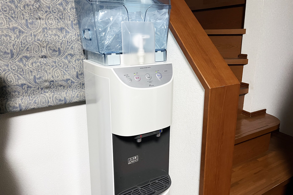 とにかくお水がおいしい、ウォーターサーバーの操作が簡単で誰にでも